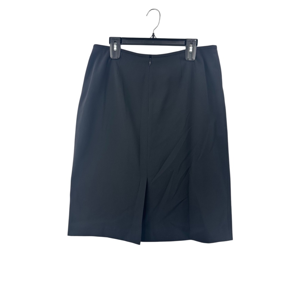 Kasper Classics Black Pencil Skirt Knee Length Size 14 Women's Career - Picture 2 of 10